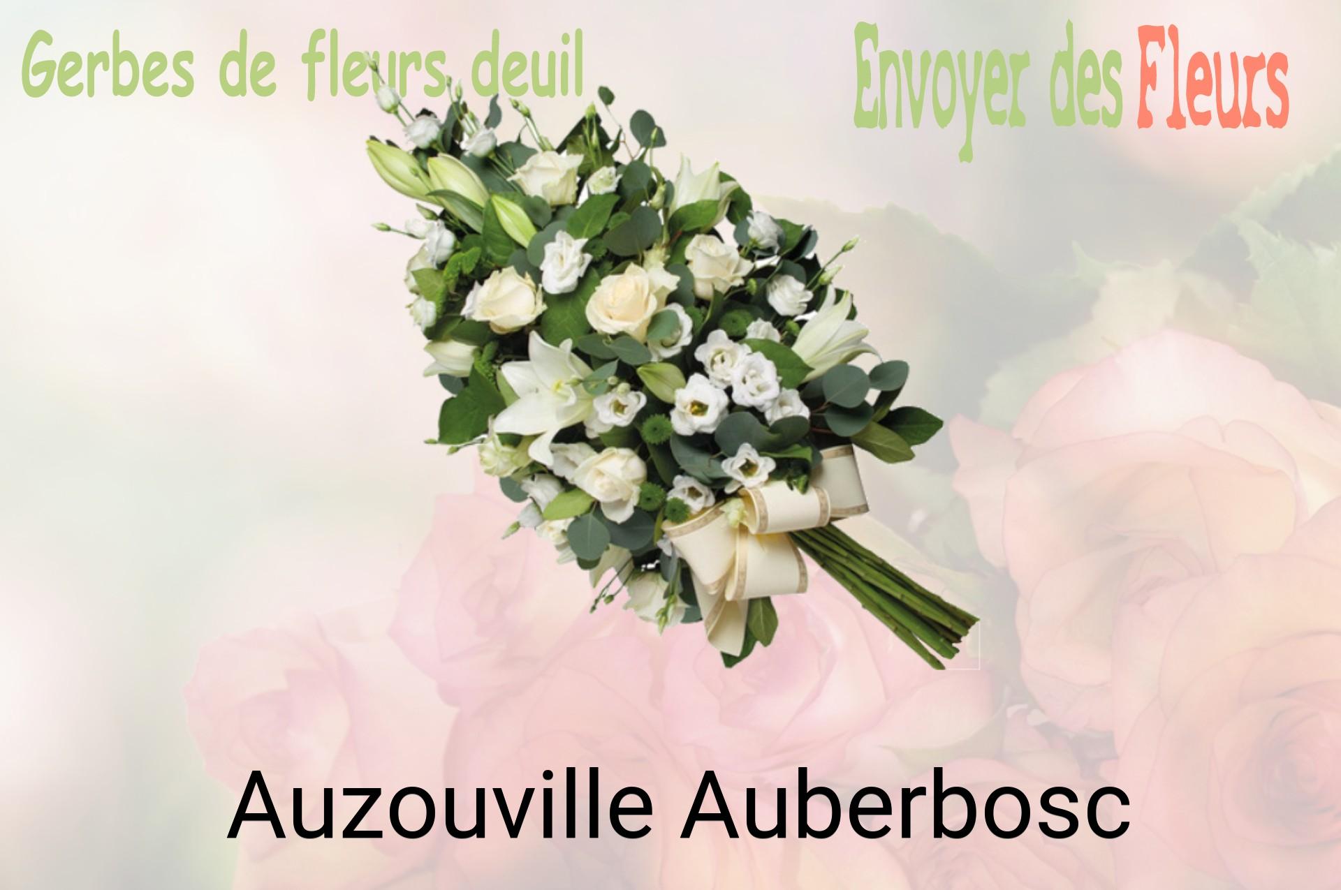 Gerbe de fleurs de deuil livrée à Auzouville-Auberbosc